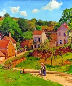 L-Hermitage-at-Pontoise-pissarro-paint-by-numbers