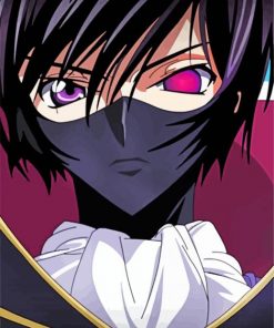 Lelouch Face paint by numbers