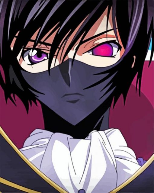 Lelouch Face paint by numbers