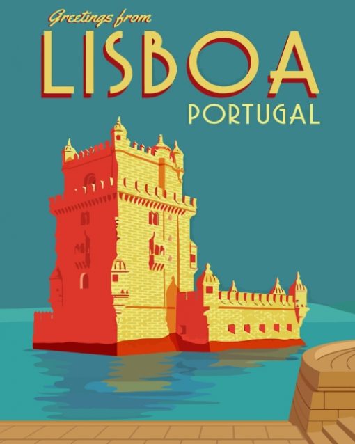 Lisboa Portugal paint by numbers