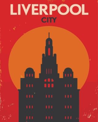 Liverpool City Poster paint by numbers