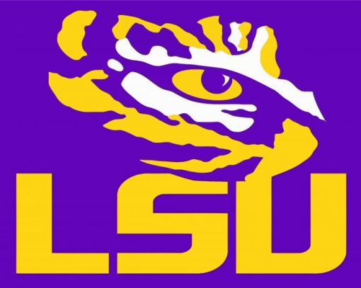 LSU Football paint by numbers