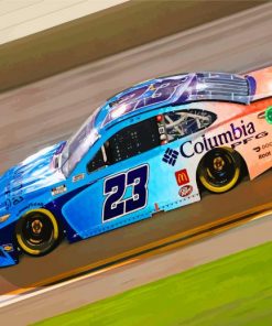 Blue Nascar paint by numbers