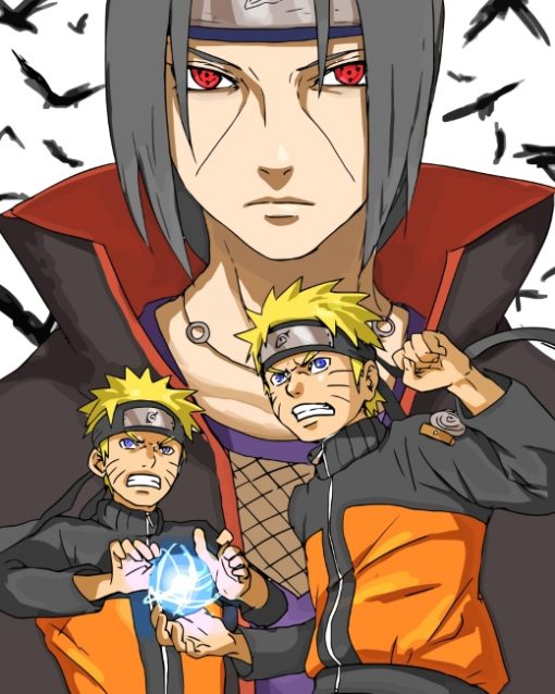 Naruto And Itachi Paint by numbers