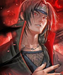 Naruto Itachi Uchiha paint by numbers