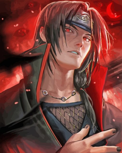 Naruto Itachi Uchiha paint by numbers