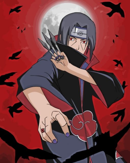 Naruto Itachi Paint by numbers