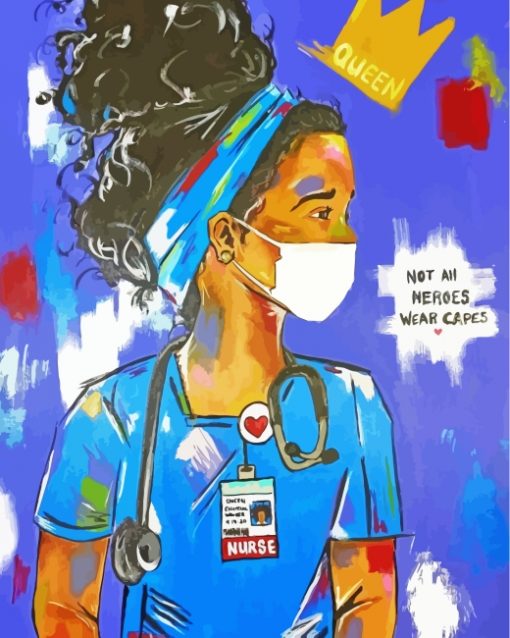 Nurse Girl Art paint by numbers