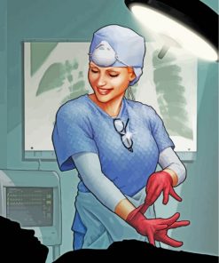 Nurse Illustration paint by numbers