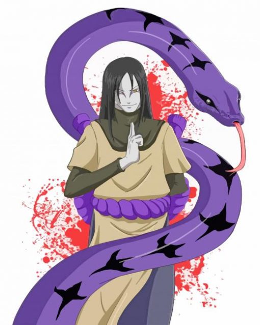 Orochimaru And The Snake paint by numbers