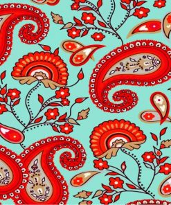 Aesthetic Paisley paint by numbers