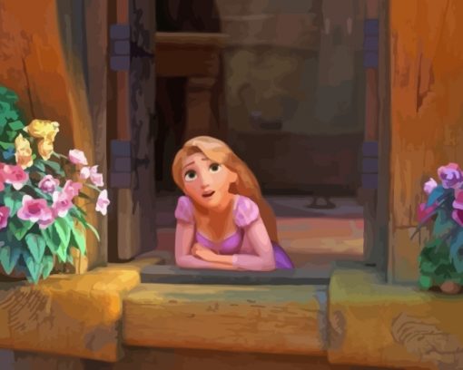 Rapunzel Princess paint by numbers