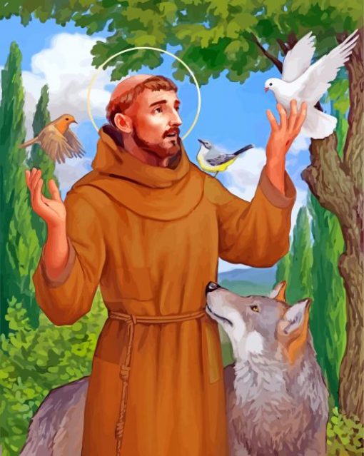 St Francis Of Assis paint by numbers