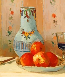 Still Life With Apples And Pitcher Pissaro paint by numbers