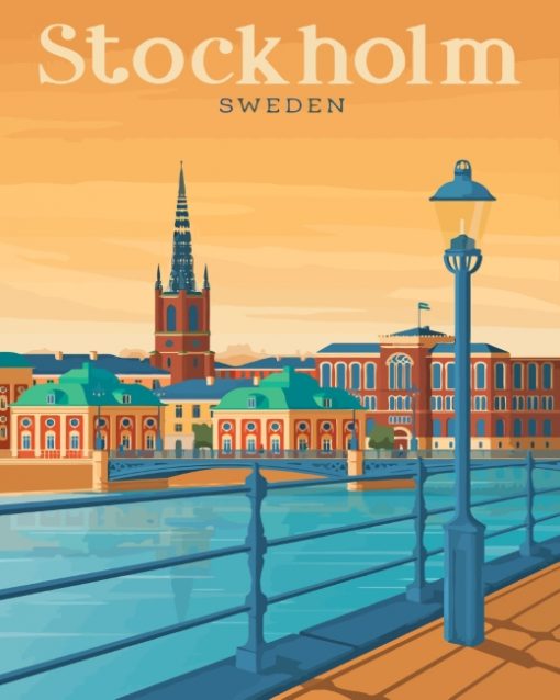 Stockholm Sweden Paint by numbers