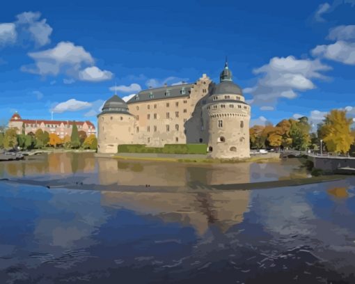 Sweden Orebo Castle Paint by numbers