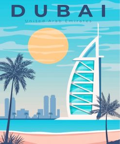 United Arab Emirates Dubai paint by numbers