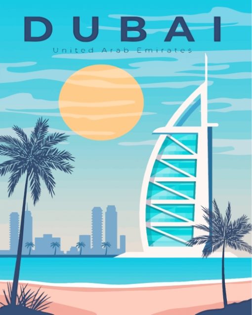 United Arab Emirates Dubai paint by numbers