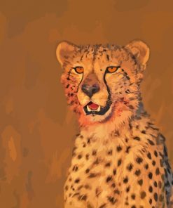 Wild Cheetah Animal paint by numbers