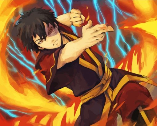 Zuko Avatar Anime paint by numbers