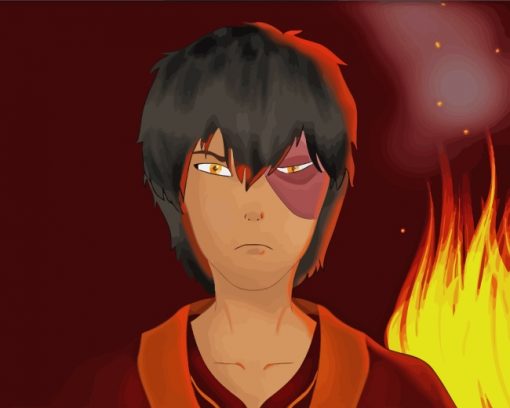 Zuko Avatar paint by numbers