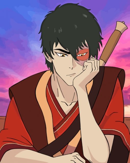 Zuko Avatar The Last Airbender paint by numbers