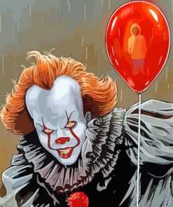 Aesthetic Pennywise paint by numbers