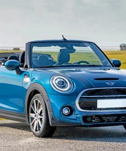 Blue Mini Cooper paint by numbers