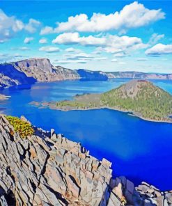 crater-lake-national-park-Oregon-paint-by-numbers