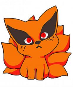 Cute Kurama paint by numbers