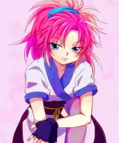 Cute Machi Komacine Anime paint by numbers