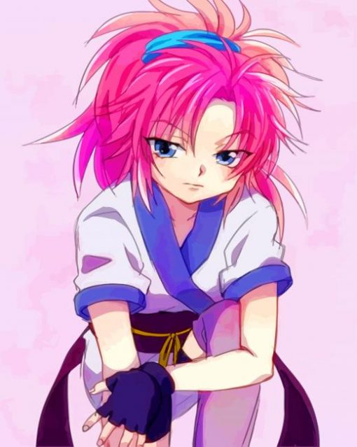 Cute Machi Komacine Anime paint by numbers