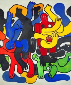 Fernard Leger Les Plongeurs paint by numbers