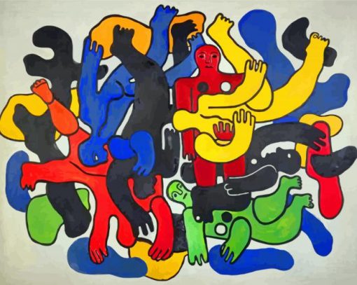 Fernard Leger Les Plongeurs paint by numbers