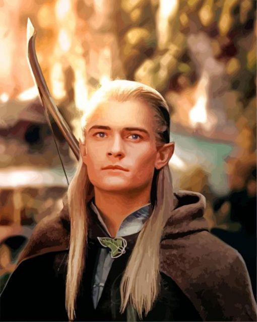 Handsome Legolas paint by numbers