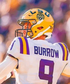 Joe Burrow LSU paint by numbers