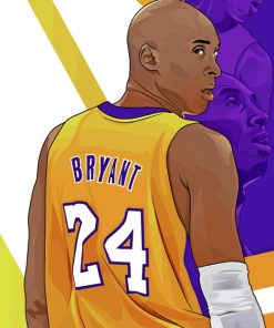 Kobe Bryant Illustration paint by numbers