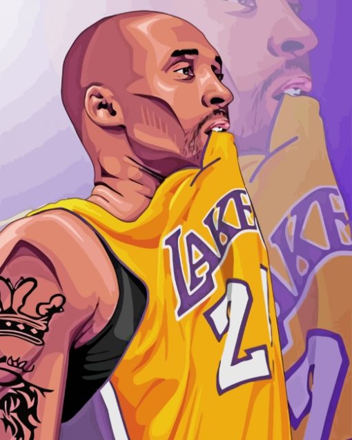 Kobe Bryant Player paint by numbers