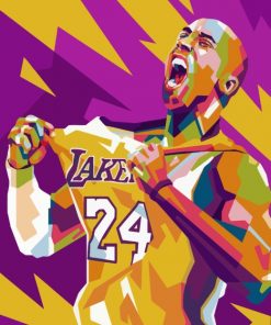 Kobe Bryant Pop Art paint by numbers