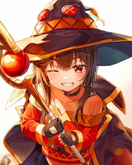 KonoSuba Megumin paint by numbers