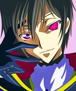 Lelouch Face Anime paint by numbers