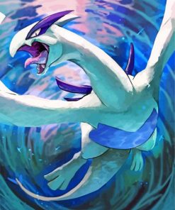 Lugia Pokemon Anime paint by numbers