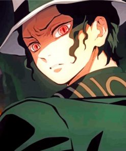 Muzan Kimetsu No Yaiba Anime paint by numbers