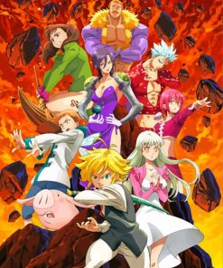 Nanatsu Seven Deadly Sins paint by numbers