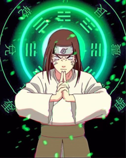 Neji Hyuga Naruto paint by numbers