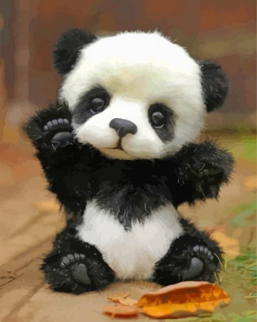 Baby Panda paint by numbers