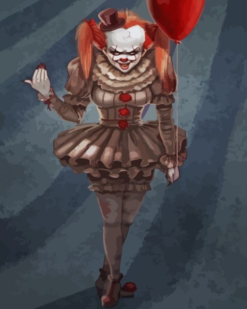 Pennywise Girl paint by numbers