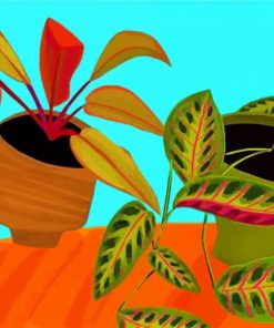 Philodendron Pots paint by numbers