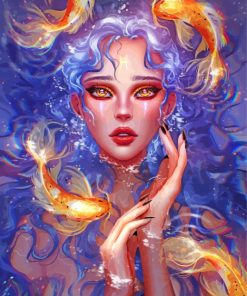 Pisces Woman paint by numbers