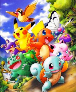 Pokemon Anime paint by numbers